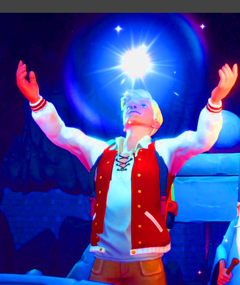 Nils Sistorian und der Funke der Vorstellungskraft aus dem Spiel Disney Dreamlight Valley.