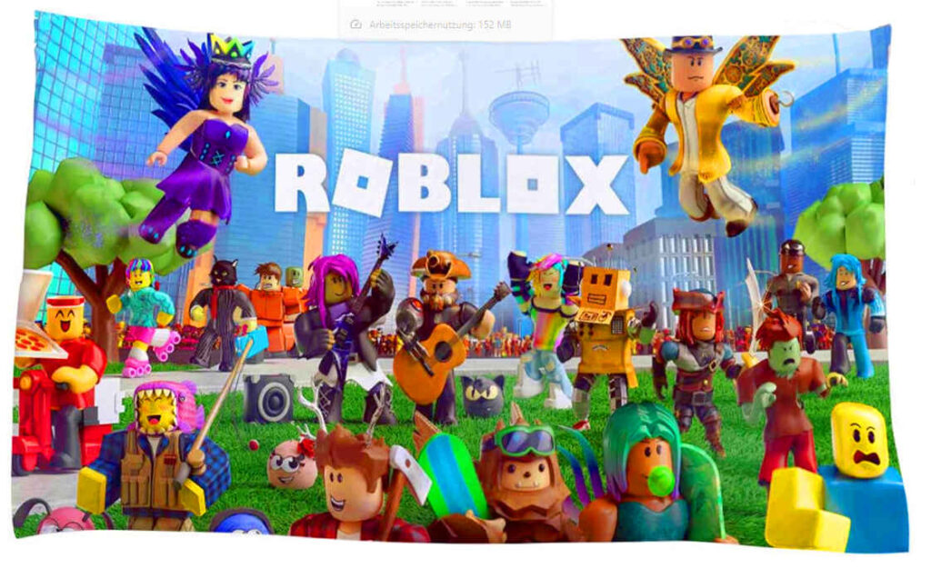 Roblox Fanartikel hier zum Beispiel ein großes Badetuch für Kinder.