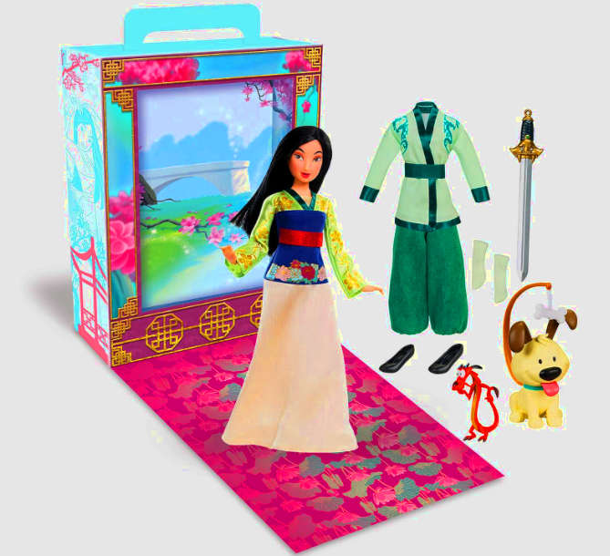 Das ist ein Spieleset mit Mulan und Ihren kleinen Hund, der den entzückenden Namen Kleiner Freund besitzt.